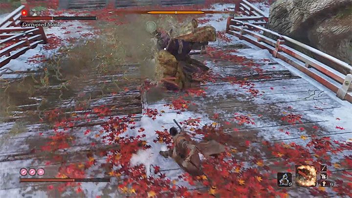 Prawdziwa Zdeprawowana Mniszka okazjonalnie wypluwa truciznę - Prawdziwa Zdeprawowana Mniszka | Boss w Sekiro Shadows Die Twice - Sekiro Shadows Die Twice - poradnik do gry