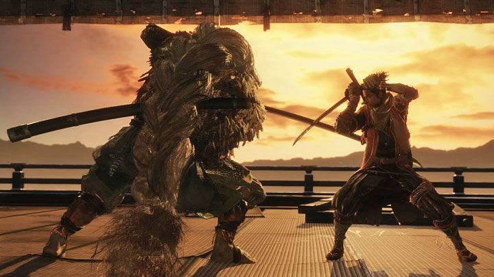 Wybór drugiej opcji dialogowej doprowadzi do zainicjowania walki z Wielkim Shinobim Sową - Jak dostać się do Źródlanego Pałacu w Sekiro? - Sekiro Shadows Die Twice - poradnik do gry