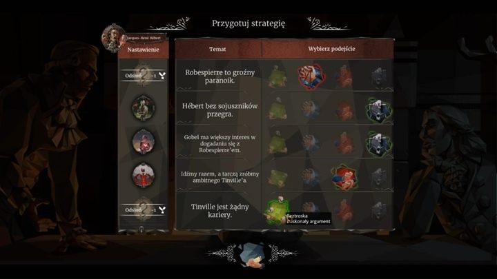 Wieczorem czekają cię negocjacje z Jacquesem-Rene Hebertem - Dzień 8 - Intryga przeciw Robespierre - Solucja We The Revolution - We. the Revolution - poradnik do gry