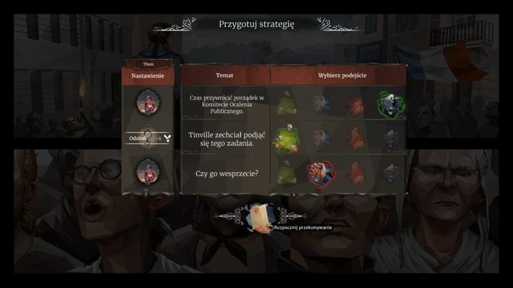 Po rozprawach czeka cię przemówienie do tłumu, by podburzyć go przeciw Robespierreowi - Dzień 10 - Ciąg dalszy intrygi przeciw Robespierre - Solucja We The Revolution - We. the Revolution - poradnik do gry
