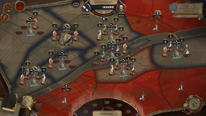 Wieczorem czas na kolejne ataki i bronienie dzielnic - Dzień 8 - Szybkie rozprawy i Marionetkarz - Solucja We The Revolution - We. the Revolution - poradnik do gry