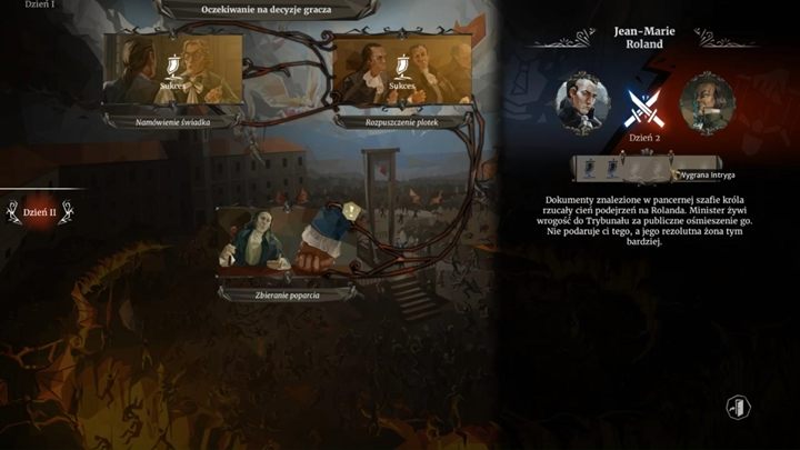 Kolejny dzień przyniesie kolejne wydarzenia i walkę z Jeanem - Marie Rolandem - Dzień 9 - Anna de Koriff, wdowa - Solucja We The Revolution - We. the Revolution - poradnik do gry