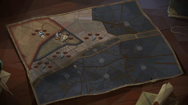 Paryż został podzielony na sekcje, które mogą zostać przejęte i kontrolowane przez ciebie, jak i innych graczy politycznych - Działania na mapie Paryża w We The Revolution - We. the Revolution - poradnik do gry