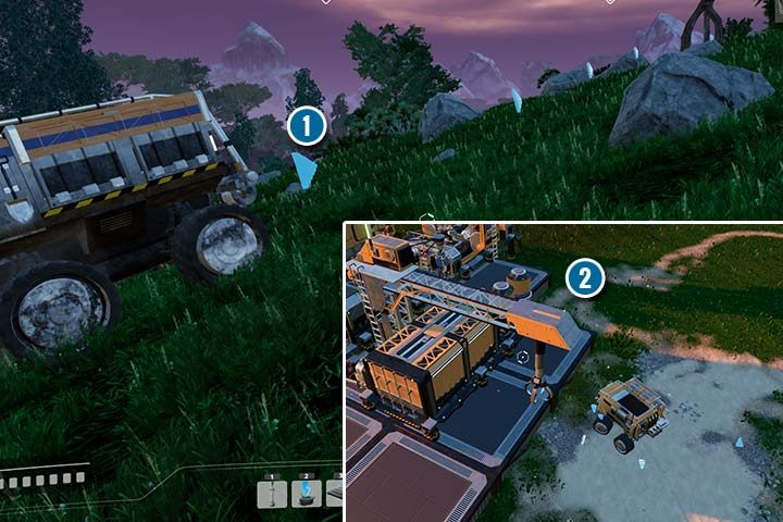 Gra w prosty sposób oznacza po jakiej trasie będzie jeździł dany pojazd, co ułatwi kontrolę na ruchem pojazdów w twojej bazie. - Pojazdy w Satisfactory - Satisfactory - poradnik do gry