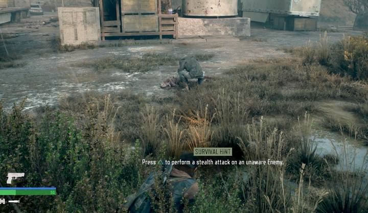 W Days Gone możesz eliminować wrogów po cichu i przekradać się w wybrane miejsca bez walki korzystając z opcji skradania się - Days Gone: Skradanie się - Days Gone - poradnik do gry