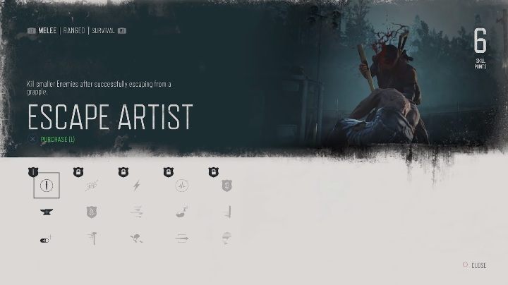 Escape Artist - jeśli przeciwnik złapał cię możesz nie tylko mu się wyrwać, ale jednocześnie go zabić - Days Gone: Umiejętności - lista wszystkich - Days Gone - poradnik do gry