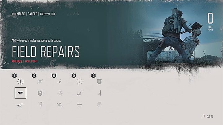Naprawy polowe (Field Repairs) - Umiejętność ta umożliwia naprawianie broni białej kawałkami złomu (Scrap) - Days Gone: Umiejętności - najlepsze na start - Days Gone - poradnik do gry