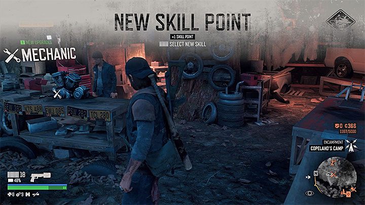 Gra wyświetli komunikat za każdym razem gdy przyznany ci został nowy punkt rozwoju - Days Gone: Umiejętności - jak odblokować? - Days Gone - poradnik do gry