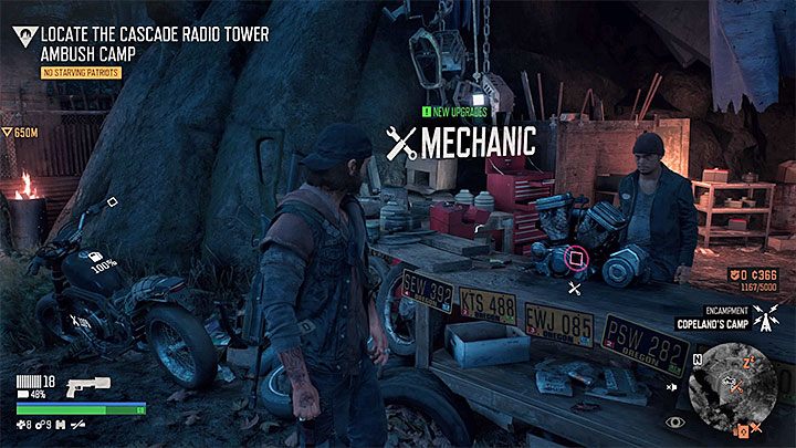 Motocykl możesz ulepszać kupując części u mechaników - Days Gone: Motor - jak ulepszać? - Days Gone - poradnik do gry