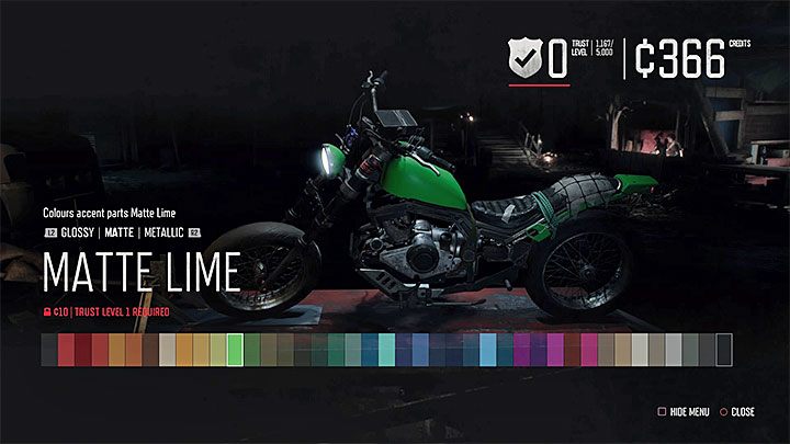 Trzecia grupa ulepszeń to lakiery (Paint) - Days Gone: Motor - jak ulepszać? - Days Gone - poradnik do gry