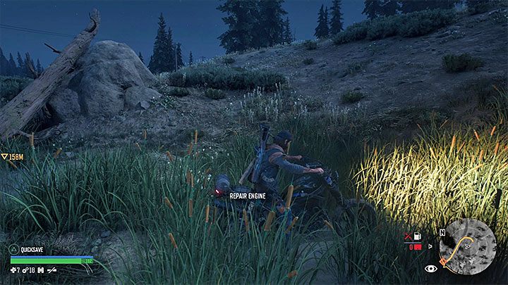 Całkowite uszkodzenie motocykla (spadek sprawności do 0%) uniemożliwi ci dalszą jazdę dopóki nie zużyjesz co najmniej jednej sztuki złomu do naprawienia go (więcej o tym poniżej) - Days Gone: Motor - jak naprawić? - Days Gone - poradnik do gry