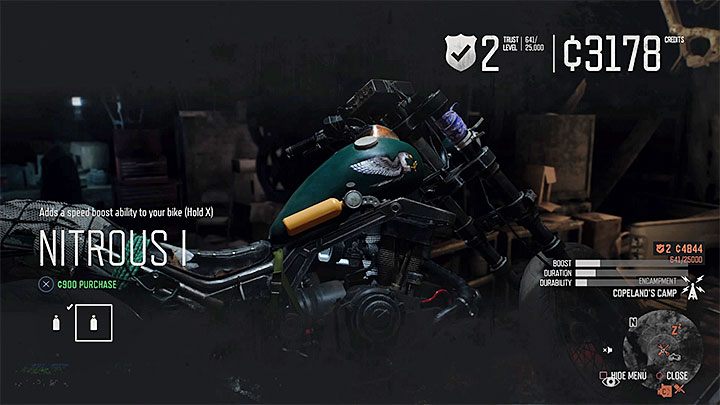 Nitro musisz zakupić u mechanika w obozowisku - Days Gone: Nitro/dopalacz - jak odblokować? - Days Gone - poradnik do gry