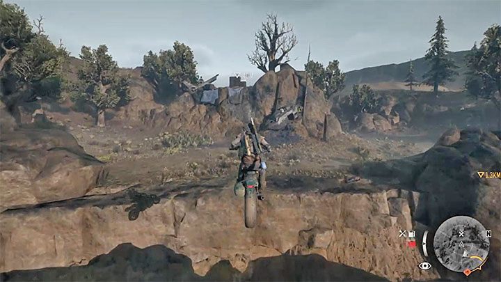 Tak jak już wcześniej wspomnieliśmy unikalnym zastosowaniem nitro jest możliwość przeskakiwania nad przepaściami (przykład na obrazku) - Days Gone: Nitro/dopalacz - jak odblokować? - Days Gone - poradnik do gry