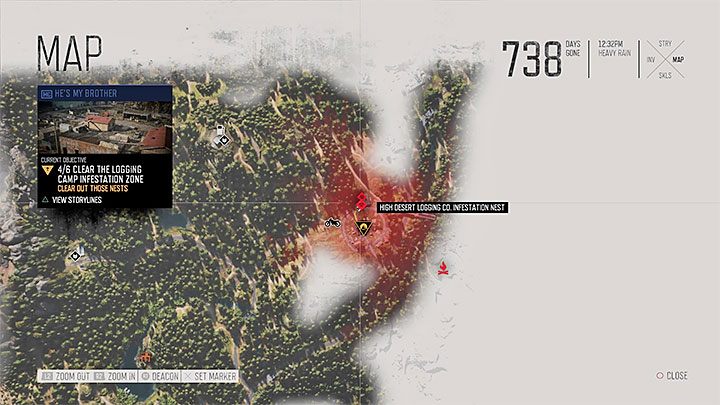 Na terenie każdej strefy lęgowej do odnalezienia jest kilka gniazd świrusów - Days Gone: Gniazda świrusów - jak odnajdywać i niszczyć? - Days Gone - poradnik do gry