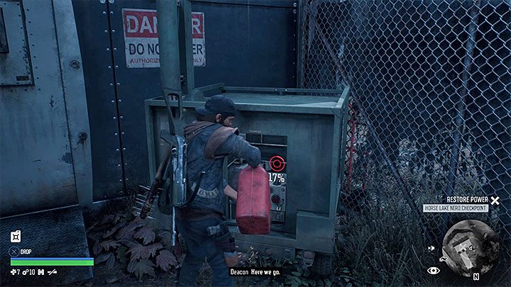 Po sabotowaniu wszystkich megafonów odszukaj generator, do którego należy wlać paliwo - Days Gone: Dostęp do posterunku NERO - jak odblokować? - Days Gone - poradnik do gry