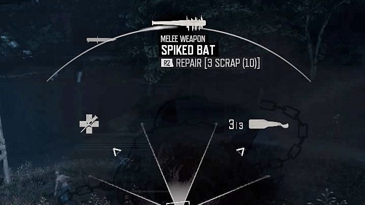 W celu naprawienia broni przytrzymaj L1 żeby wywołać koło przetrwania - Days Gone: Broń - jak naprawić? - Days Gone - poradnik do gry