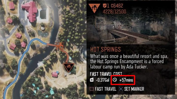 Dodatkowy sposób na (nieznaczne) przyśpieszenie upływu czasu to skorzystanie z szybkiej podróży - Days Gone: Pora dnia - jak zmienić? - Days Gone - poradnik do gry