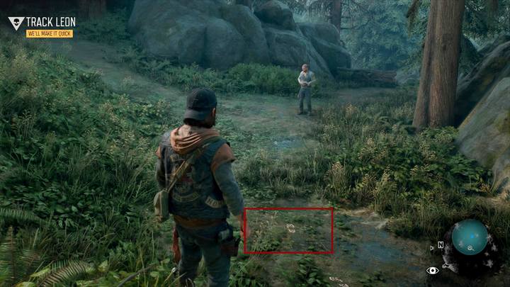 Surwiwalowe widzenie ujawnia ukryte tropy, ale i przedmioty do podniesienia wokoło ciebie - Days Gone: W pogoni za Leonem - solucja, opis przejścia - Days Gone - poradnik do gry