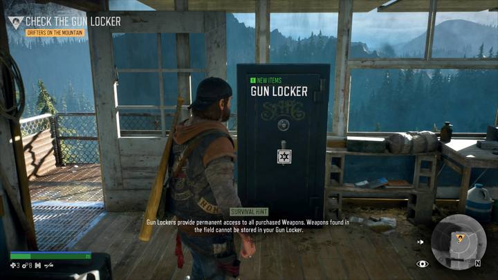 W kryjówce jesteś bezpieczny i możesz odpocząć oraz zarządzać ekwipunkiem - Days Gone: Ostra jazda - solucja, opis przejścia - Days Gone - poradnik do gry