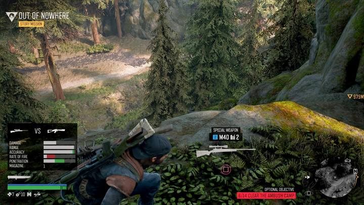 Od strony zachodniej, na wzgórzach, znajdziesz snajpera - Days Gone: Cascade - mapa, ważne lokacje - Days Gone - poradnik do gry