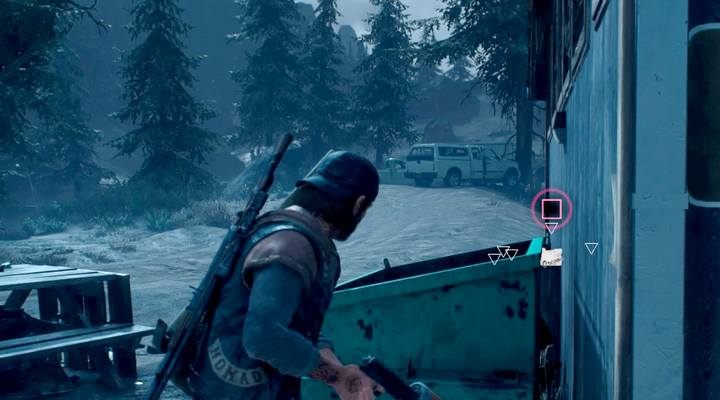 Kolejny łatwy do ominięcia sekret znajduje się orzy toaletach, niedaleko na północ od Hot Springs, za drogą - Days Gone: Belknap - wszystkie sekrety i znajdźki, mapa - Days Gone - poradnik do gry