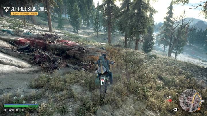 Należy uważać przy zbliżaniu się do Hordy oznaczonej numerem 2 - Days Gone: Lost Lake - mapa, ważne lokacje - Days Gone - poradnik do gry