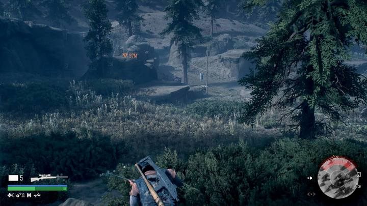 Poczekaj za obozem, aż sytuacja się uspokoi, a unikniesz walki - Days Gone: Łowca nagród - solucja, opis przejścia - Days Gone - poradnik do gry