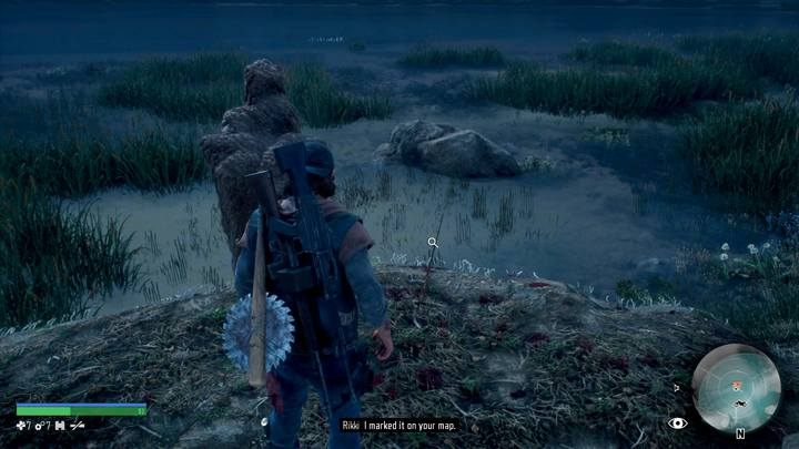 Zbadaj wędkę i używając Surwiwalowego widzenia podążaj tropem - Days Gone: W obronie słabych - solucja, opis przejścia - Days Gone - poradnik do gry