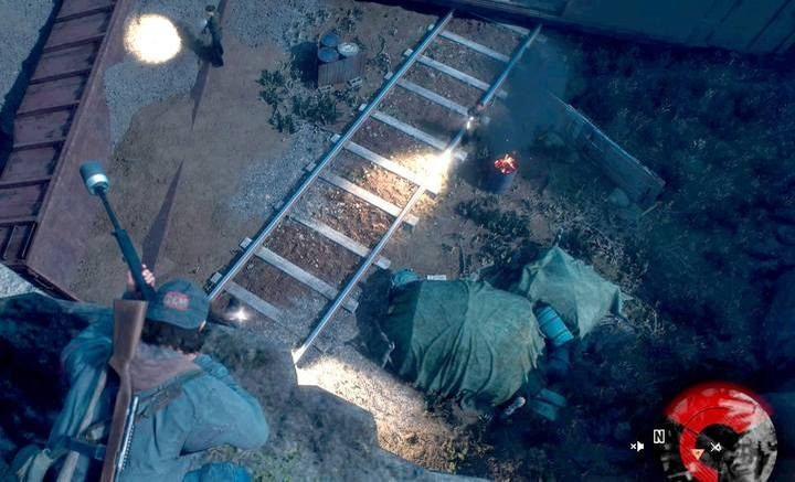 Zachodząc wroga od pleców, ściągniesz niepostrzeżenie snajpera i opcjonalnie dużą ilość wrogów z góry - Days Gone: W obronie słabych - solucja, opis przejścia - Days Gone - poradnik do gry