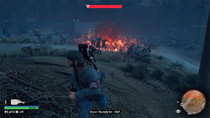 Mołotow z napalmem to idealny przedmiot do osłabiania hord świrusów - Days Gone: Crafting - przepisy/plany, lista - Days Gone - poradnik do gry