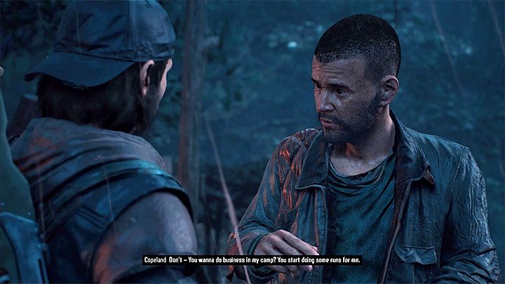 Po wkroczeniu po raz pierwszy do Obozu Copelanda czekają Cię spotkania z kilkoma osobami, m - Days Gone: Obóz Copelanda | Obozowiska - Days Gone - poradnik do gry
