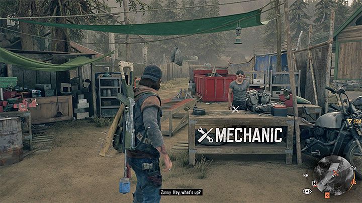 Mechanik z obozu Hot Springs niestety nie sprzedaje żadnych części - Days Gone: Obóz Hot Springs | Obozowiska - Days Gone - poradnik do gry