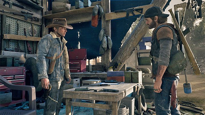 Ważnym NPC-em jest natomiast handlarz Alkai, u którego możesz kupować nowe bronie - Days Gone: Obóz Hot Springs | Obozowiska - Days Gone - poradnik do gry