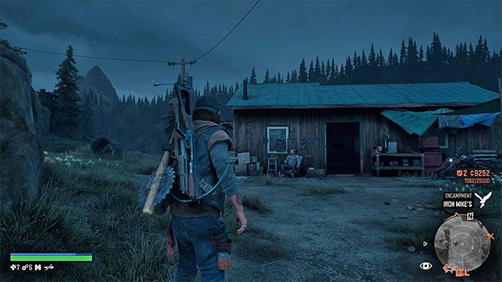 Ważną lokacją na terenie Obozu Żelaznego Mikea jest także chatka Boozera oznaczona ikoną łóżka - Days Gone: Obóz Żelaznego Mikea | Obozowiska - Days Gone - poradnik do gry