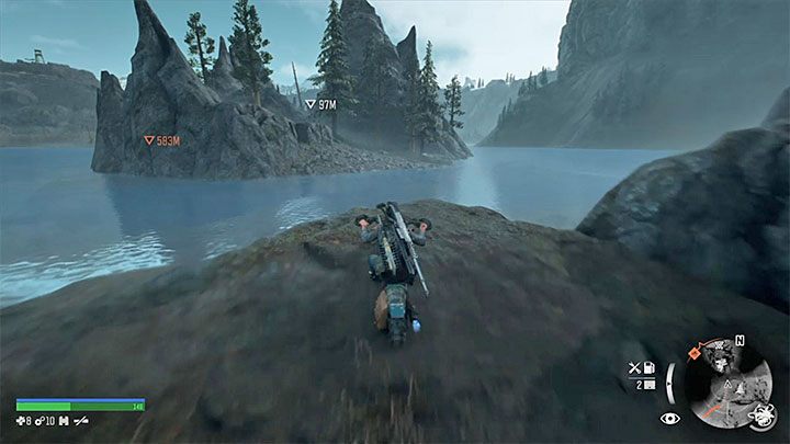 Dane wywiadowcze są na małej wyspie sąsiadującej z obozem Wyspa Magów - Days Gone: Crater Lake - wszystkie sekrety i znajdźki, mapa - Days Gone - poradnik do gry