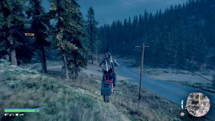Wykorzystaj motocykl jednego z Wieczystych, by szybciej pokonać prawie kilometr do swojego pojazdu - Days Gone: Jesteś bezpieczna - solucja, opis przejścia - Days Gone - poradnik do gry