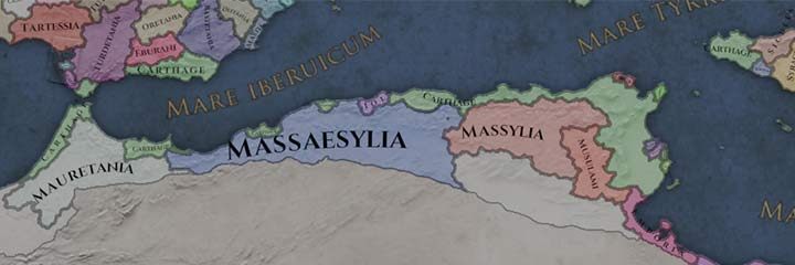 Kartagina zaczyna w dość mocnej pozycji - Kartagina - jak grać Kartaginą w Imperator Rome? - Imperator Rome - poradnik do gry