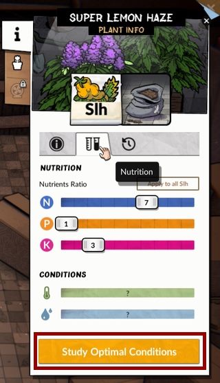 Aby to zrobić musisz kliknąć na hodowaną roślinę - Badania w Weedcraft Inc - Weedcraft Inc - poradnik do gry