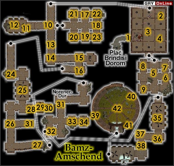 Do krasnoludzkich ruin dostaniesz się dopiero wtedy, gdy nastąpi atak na Twierdzę Smutku - a ten po wykonaniu zadań dla Świątyni - Bamz-Amschend | Ruiny | The Elder Scrolls III Trójca - The Elder Scrolls III: Trójca - poradnik do gry