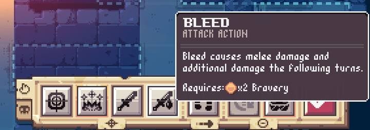 Akcje specjalne opierając się o parametr Odwagi (Bravery) - pomarańczowy pasek przy ikonie postaci - Pathway: Walka, porady - Pathway - poradnik do gry