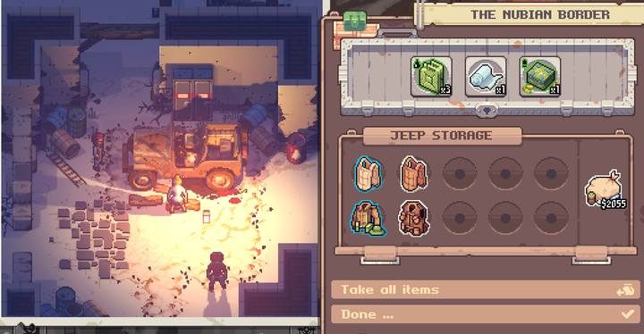 Na granicy, po pokonaniu pierwszej mapy taktycznej masz szansę na odnalezienie niedużych zapasów w postaci amunicji i paliwa - Pathway: Misja 3, Night of the Black Pharaoh - Solucja - Pathway - poradnik do gry