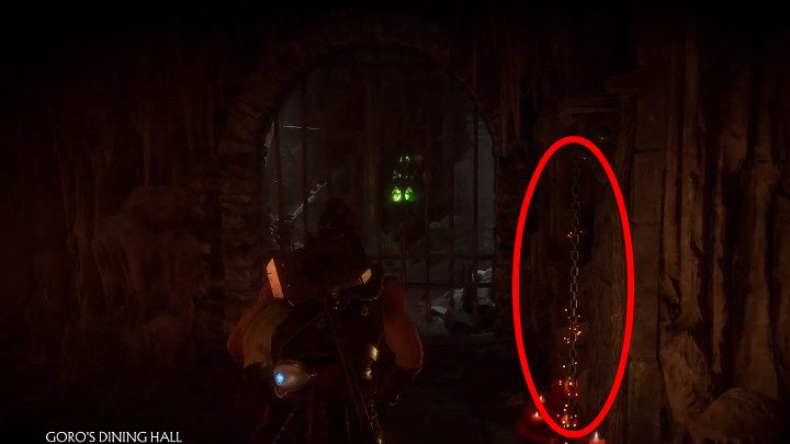 Z prawej strony znajdziesz kolejny łańcuch - Krypta w Mortal Kombat 11 - Mortal Kombat 11 - poradnik do gry