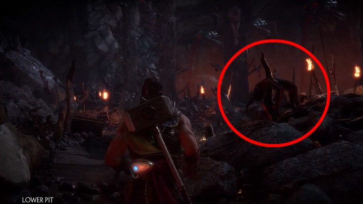 Wyjdziesz w końcu na zewnątrz, do lokacji Lower Pit - Krypta w Mortal Kombat 11 - Mortal Kombat 11 - poradnik do gry