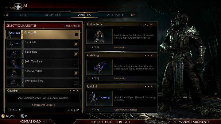 Wybór odpowiednich ruchów specjalnych jest bardzo istotnym momentem w trakcie tworzenia bota AI - Jak stworzyć bota AI w grze Mortal Kombat 11? - Mortal Kombat 11 - poradnik do gry