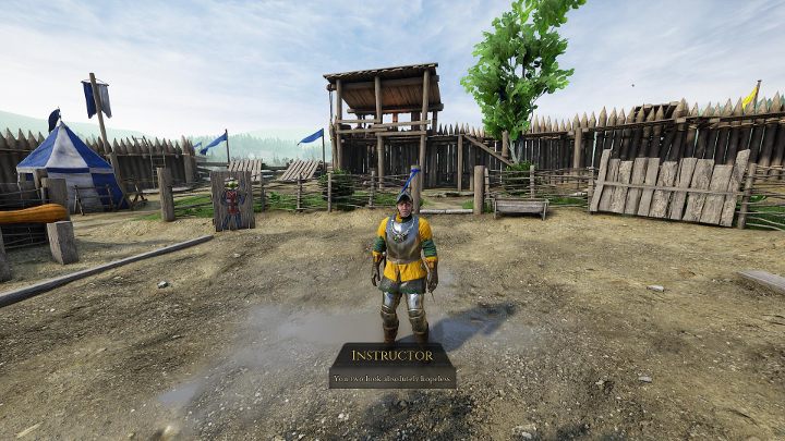 Tutorial w zabawny sposób przedstawia podstawowe mechaniki gry. - Porady dla początkujących w Mordhau - Mordhau - poradnik do gry