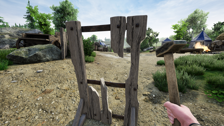 Użycie młota przyspieszy proces budowania fortyfikacji. - Jak używać Toolboxa w Mordhau? - Mordhau - poradnik do gry