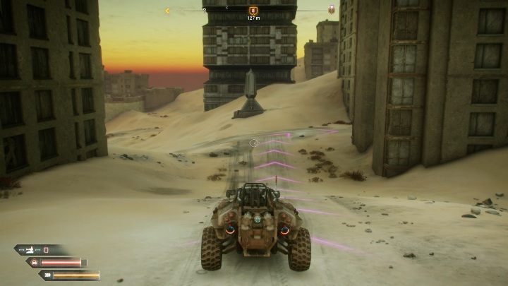 Wieża ta znajduje się pośrodku zniszczonego miasta - Wieże władzy w lokacji Morze wydm | Rage 2 - Rage 2 - poradnik do gry