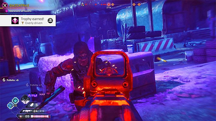 Bardzo ważne jest to żeby przestoje pomiędzy atakowaniem kolejnych przeciwników nie były zbyt długie, bo mnożnik zacznie wtedy powoli spadać - Przesterowany przester | Trofeum w Rage 2 - Rage 2 - poradnik do gry