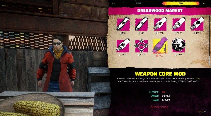 Są dwa sposoby na zdobycie modyfikatorów rdzenia broni, jednym z nich jest zakupienie ich u handlarza - Jak ulepszać bronie w Rage 2? - Rage 2 - poradnik do gry