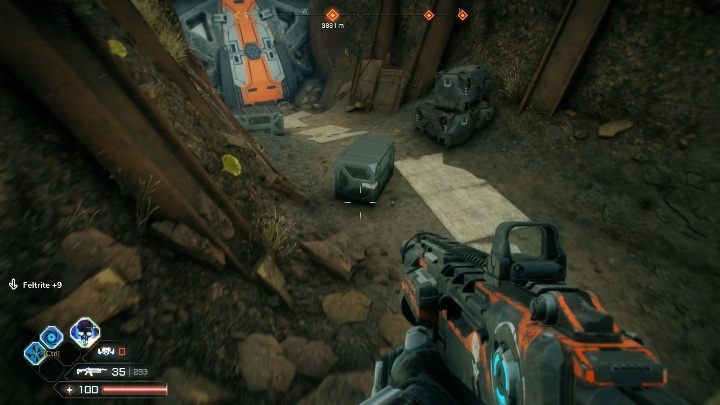 Aby zdobyć tę lokację musisz pokonać przeciwników i zeskoczyć na drogę z tyły obiektu - Arka w lokacji Przerwany Trakt | Rage 2 - Rage 2 - poradnik do gry